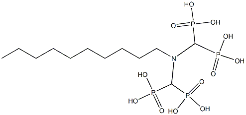 Decyliminobismethylenebisphosphonic acid 结构式