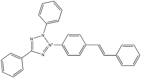 2,5-Diphenyl-3-[4-(2-phenylethenyl)phenyl]-2H-tetrazol-3-ium