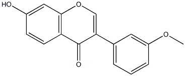 7-Hydroxy-3'-methoxyisoflavone Struktur