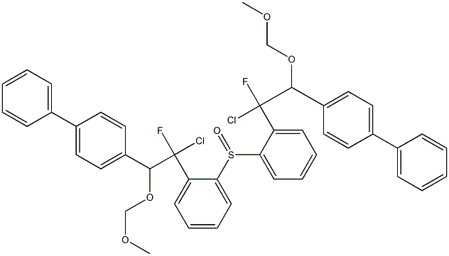 [1-Chloro-1-fluoro-2-(methoxymethoxy)-2-(biphenyl-4-yl)ethyl]phenyl sulfoxide,,结构式