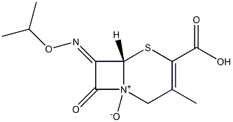 7-[(E)-(Isopropyloxy)imino]-3-methyl-4-carboxycepham-3-ene 1-oxide Structure