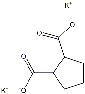 1,2-Cyclopentanedicarboxylic acid dipotassium salt,,结构式