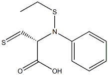 (+)-N-エチルチオ(チオカルボニル)-L-フェニルグリシン 化学構造式