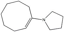 1-(1-Cyclooctenyl)pyrrolidine Structure