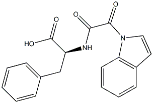 N-[[(1H-Indole -yl)carbonyl]carbonyl]-L-phenylalanine Structure