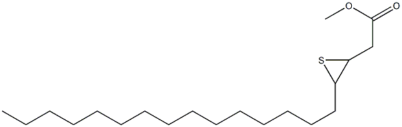 3,4-Epithiononadecanoic acid methyl ester Structure