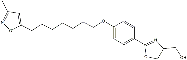 3-Methyl-5-[7-[4-[(4,5-dihydro-4-hydroxymethyloxazol)-2-yl]phenoxy]heptyl]isoxazole