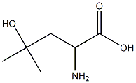2-Amino-4-hydroxy-4-methylpentanoic acid Structure
