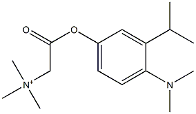 N-[[[4-(Dimethylamino)-3-isopropylphenoxy]carbonyl]methyl]-N,N-dimethylmethanaminium 结构式