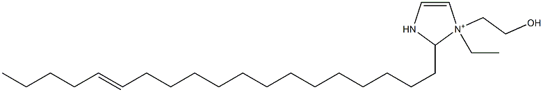 1-Ethyl-1-(2-hydroxyethyl)-2-(14-nonadecenyl)-4-imidazoline-1-ium,,结构式