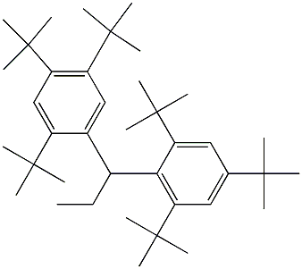 1-(2,4,5-Tri-tert-butylphenyl)-1-(2,4,6-tri-tert-butylphenyl)propane,,结构式