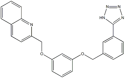 2-[3-[3-(1H-Tetrazol-5-yl)benzyloxy]phenoxymethyl]quinoline