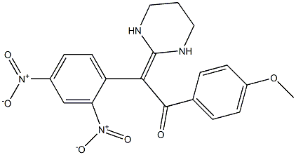 2-[(2,4-Dinitrophenyl)(4-methoxybenzoyl)methylene]hexahydropyrimidine