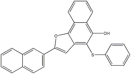 4-Phenylthio-2-(2-naphtyl)naphtho[1,2-b]furan-5-ol