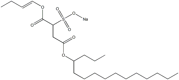 2-(Sodiosulfo)succinic acid 4-pentadecyl 1-(1-butenyl) ester,,结构式