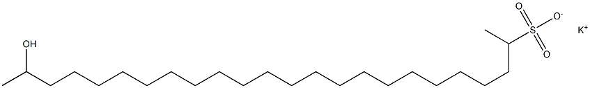 23-Hydroxytetracosane-2-sulfonic acid potassium salt Struktur