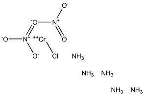 Chloropentamminechromium(III) nitrate,,结构式