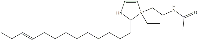 1-[2-(Acetylamino)ethyl]-1-ethyl-2-(10-tridecenyl)-4-imidazoline-1-ium Structure