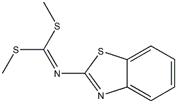 N-[Bis(methylthio)methylene]benzothiazole-2-amine Struktur