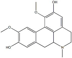 5,6,6a,7-Tetrahydro-1,10-dimethoxy-6-methyl-4H-dibenzo[de,g]quinoline-2,9-diol Structure