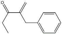 2-ベンジル-1-ペンテン-3-オン 化学構造式