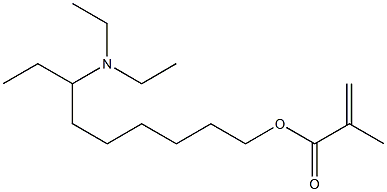 Methacrylic acid 7-(diethylamino)nonyl ester Structure