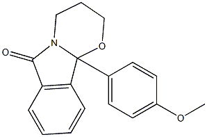 3,4-Dihydro-10b-(4-methoxyphenyl)-2H-[1,3]oxazino[2,3-a]isoindol-6(10bH)-one