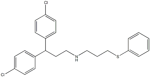 1,1-Bis(4-chlorophenyl)-3-[(3-phenylthiopropyl)amino]propane