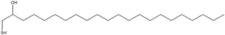 1-メルカプト-2-ドコサノール 化学構造式