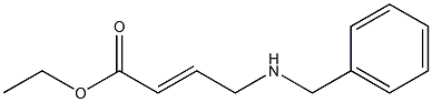 4-(ベンジルアミノ)-2-ブテン酸エチル 化学構造式