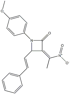  1-(p-Methoxyphenyl)-3-(1-nitroethylidene)-4-styrylazetidin-2-one