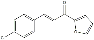 (E)-3-(4-Chlorophenyl)-1-(2-furanyl)-2-propen-1-one 结构式