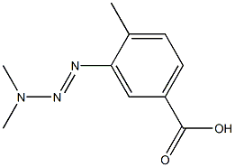 3-(3,3-Dimethyl-1-triazeno)-p-toluic acid,,结构式