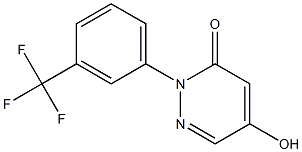 5-Hydroxy-2-(3-trifluoromethylphenyl)pyridazin-3(2H)-one Struktur