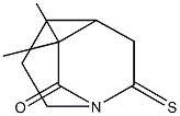 6,6-Dimethyl-8-thioxo-1-azabicyclo[3.2.2]nonan-7-one Struktur