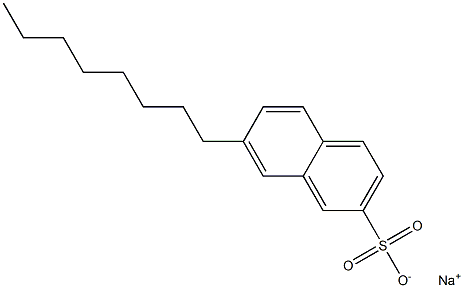 7-Octyl-2-naphthalenesulfonic acid sodium salt Structure