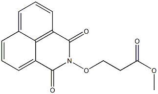 3-[(2,3-Dihydro-1,3-dioxo-1H-benzo[de]isoquinoline)-2-yloxy]propionic acid methyl ester Structure