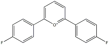 2,6-Bis(4-fluorophenyl)pyrylium Struktur