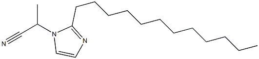 1-(1-Cyanoethyl)-2-dodecyl-1H-imidazole Structure