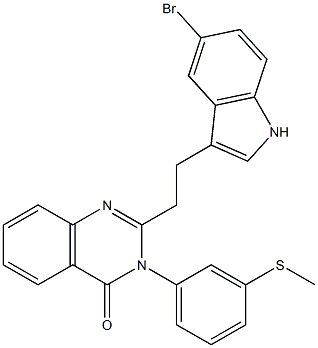 2-[2-(5-Bromo-1H-indol-3-yl)ethyl]-3-(3-methylthiophenyl)quinazolin-4(3H)-one