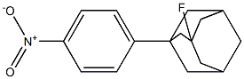 1-(4-Nitrophenyl)-3-(fluoro)adamantane Structure