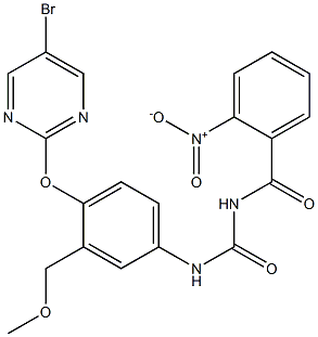  1-(2-Nitrobenzoyl)-3-[4-[(5-bromo-2-pyrimidinyl)oxy]-3-methoxymethylphenyl]urea