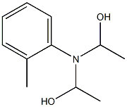 N,N-Di(1-hydroxyethyl)-o-toluidine Struktur