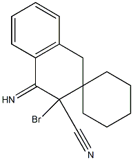 4-Imino-3-bromospiro[naphthalene-2(1H),1'-cyclohexane]-3-carbonitrile Struktur