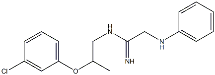 N-[2-(3-Chlorophenoxy)propyl]-2-(phenylamino)ethanimidamide Structure