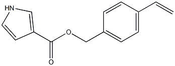 1H-Pyrrole-3-carboxylic acid 4-ethenylbenzyl ester 结构式