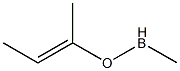 Methyl(1-methyl-1-propenyloxy)borane 结构式