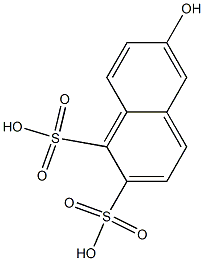 6-Hydroxy-1,2-naphthalenedisulfonic acid 结构式