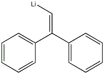 2,2-ジフェニルエテニルリチウム 化学構造式