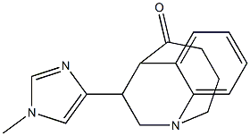 3,4-Dihydro-12-(1-methyl-1H-imidazol-4-yl)-2H-1,6-ethano-1-benzazocin-5(6H)-one Structure